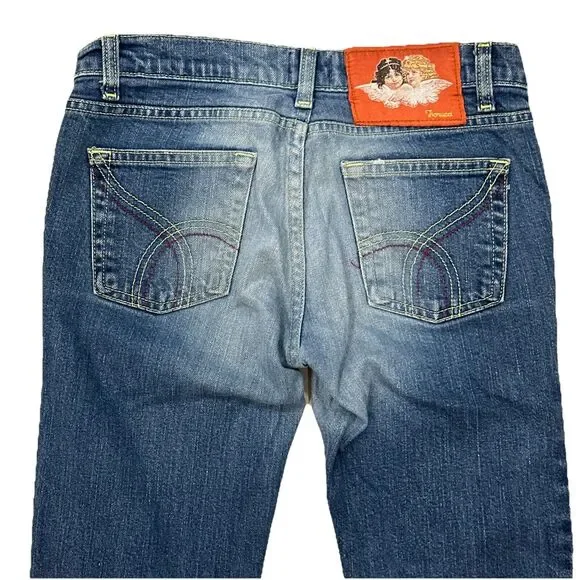 Vintage Fiorucci Womens Juniors Size 3 Straight Leg Denim Jeanss Medium Wash EUC - Picture 6 of 13